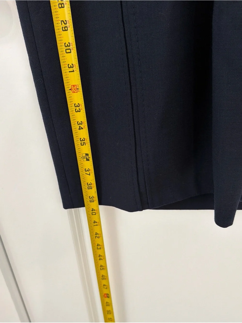 Tory Burch Evelina Navy Blue Stretch Wool Blend Sheath Dress Size 10 New Classy